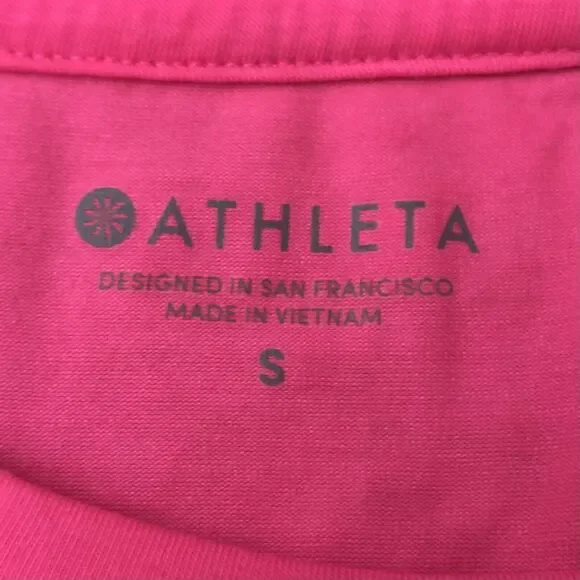 Athleta Sleeveless Top Small Oversized Lightweight Pink Tank - Picture 8 of 10
